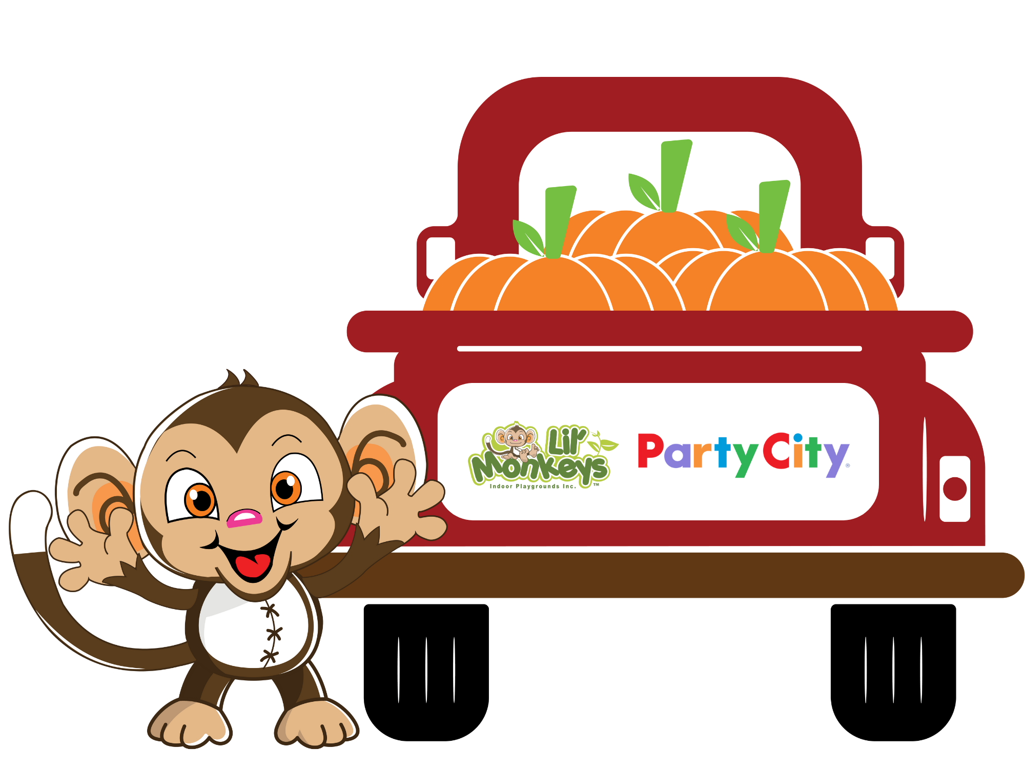 party-city-pumpkin-truck-lil-monkeys